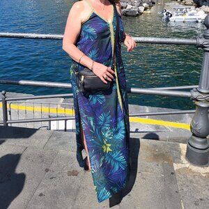 NEW Gorgeous tropical design America & Beyond M dress, cover up, maxi